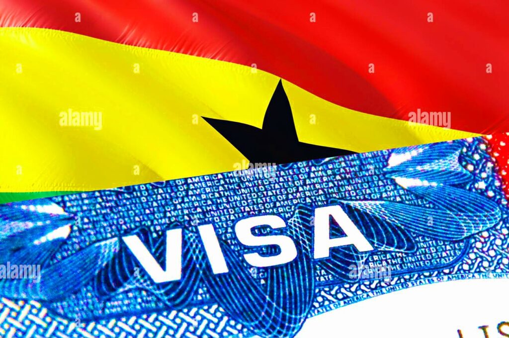 ghana-visa-voyage-au-ghana-en-se-concentrant-sur-le-mot-visa-le-rendu-3d-ghana-immigre-concept-avec-visa-en-passeport-ghana-entree-touristique-dans-le-passeport-vi-2dfyehy