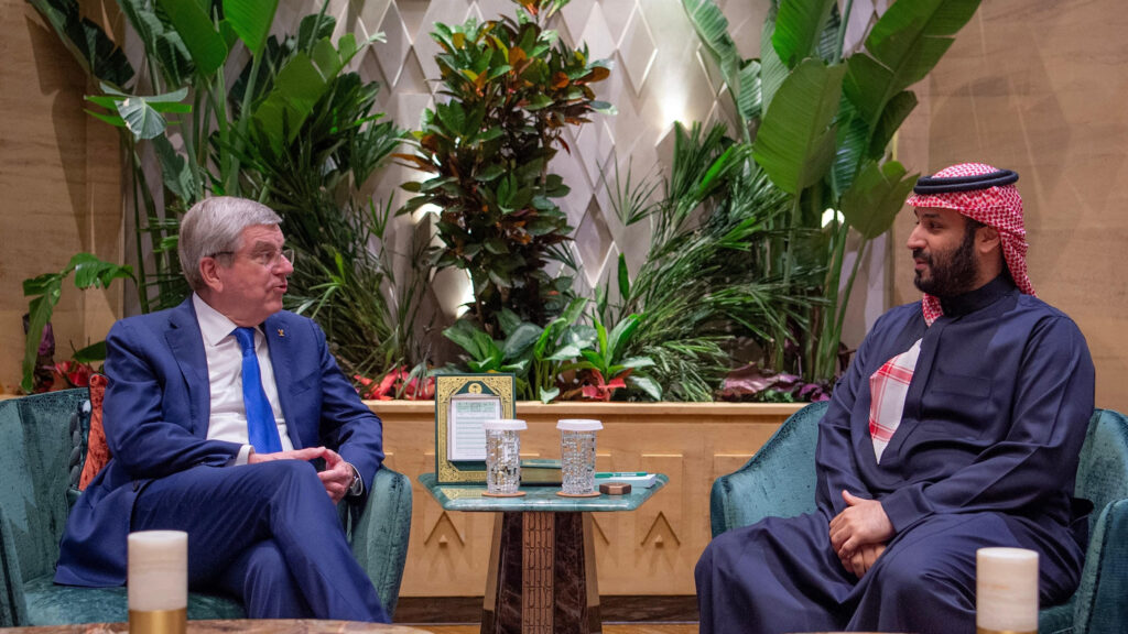 Thomas Bach et le Prince Arabe