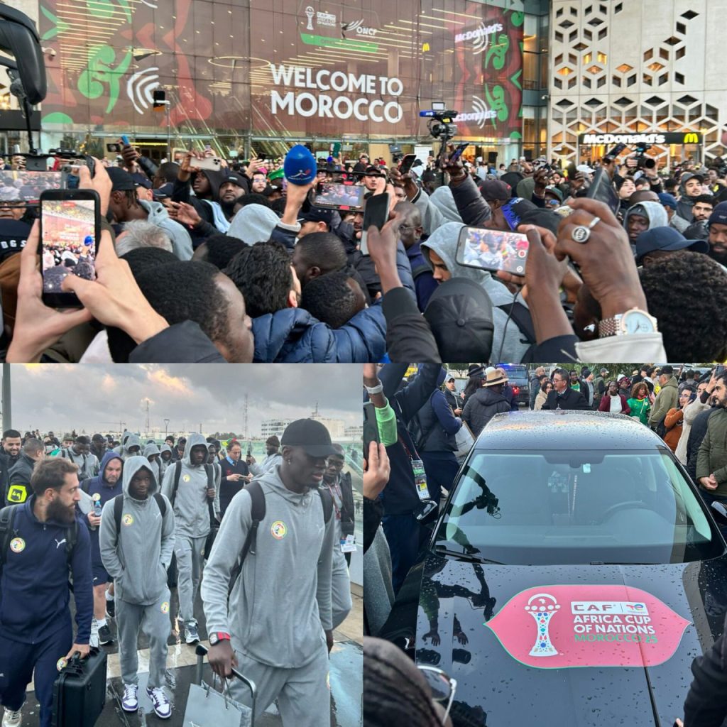 Arrivée des Lions à Rabat